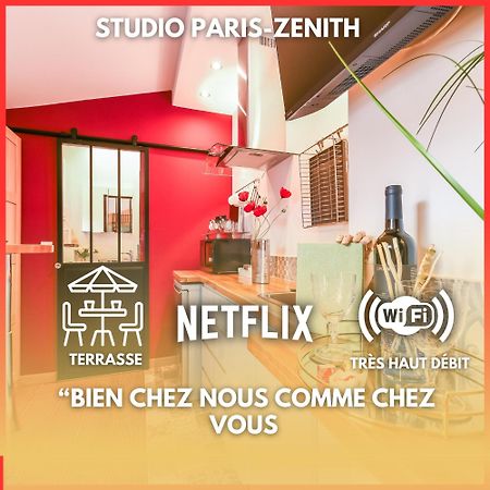 Paris-Zenith-Bienvenue-Terrasse-Netflix Leilighet Pantin Eksteriør bilde