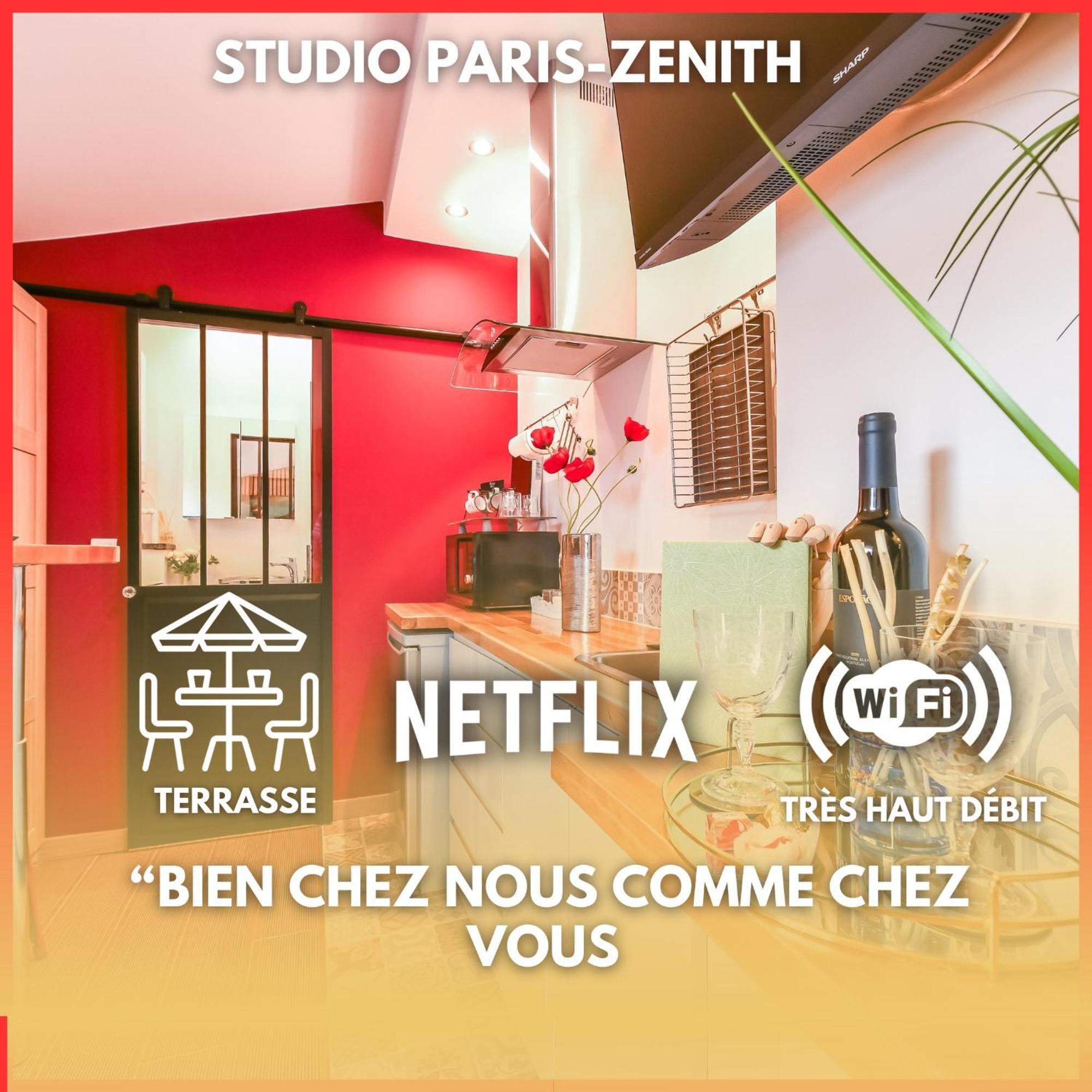 Paris-Zenith-Bienvenue-Terrasse-Netflix Leilighet Pantin Eksteriør bilde